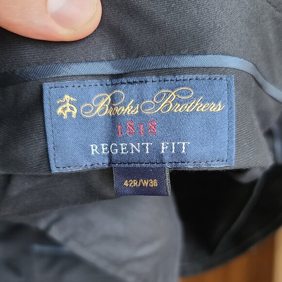 Brooks Brothers Pinstripe 1818 Regent Suit – Black – VBC – 42R - Picture 6 of 6